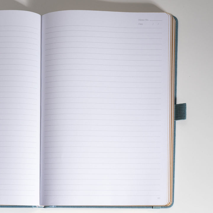 B5 Gold Vintage Notebook - Blue