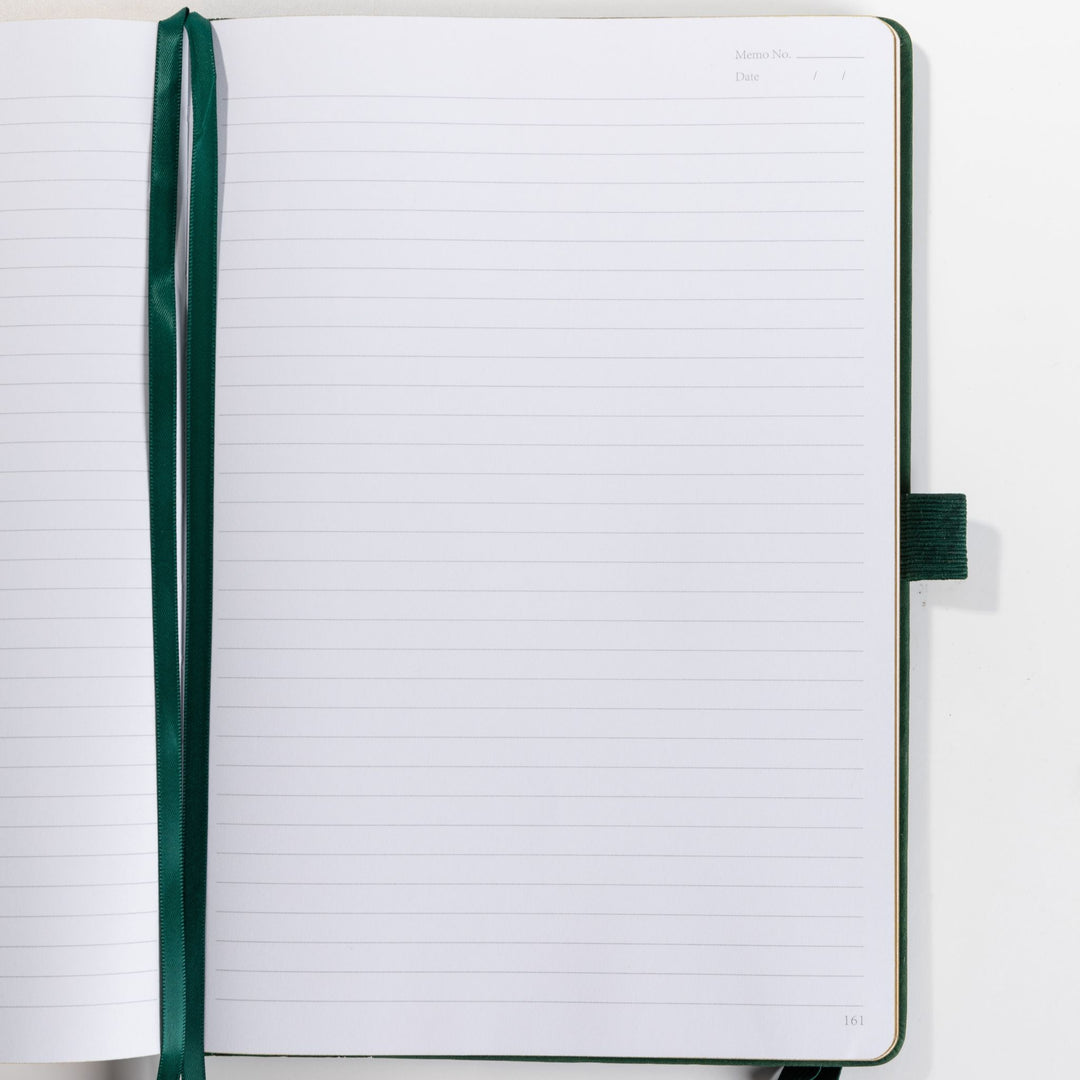 B5 Leaf &amp; Texture Notebook - Green