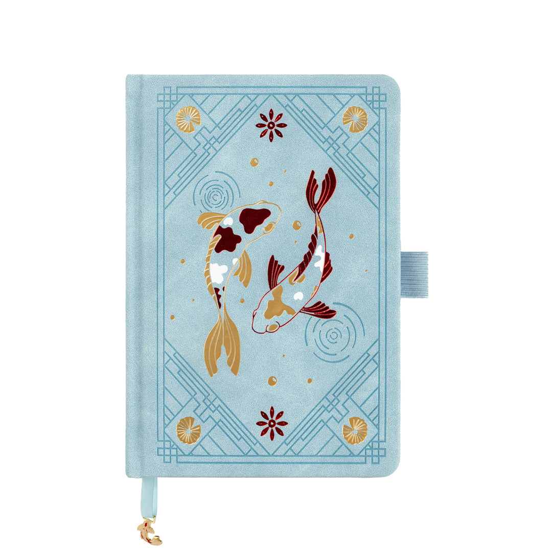 B6 Lotus &amp; Koi Notebook - Light Blue (Preorder, Ships August 25)