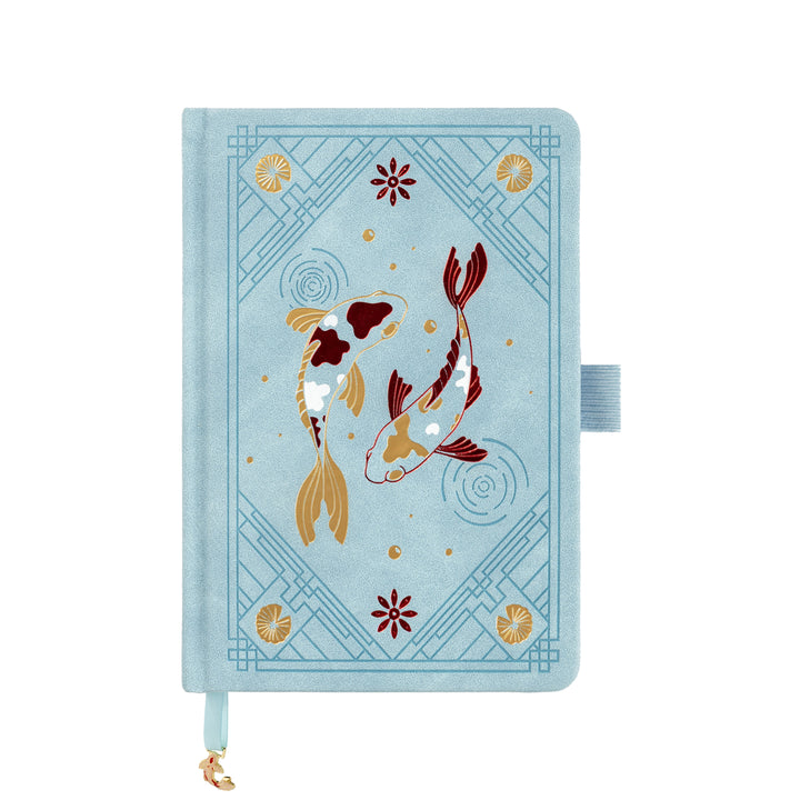 B6 Lotus &amp; Koi Notebook - Light Blue (Preorder, Ships August 25)
