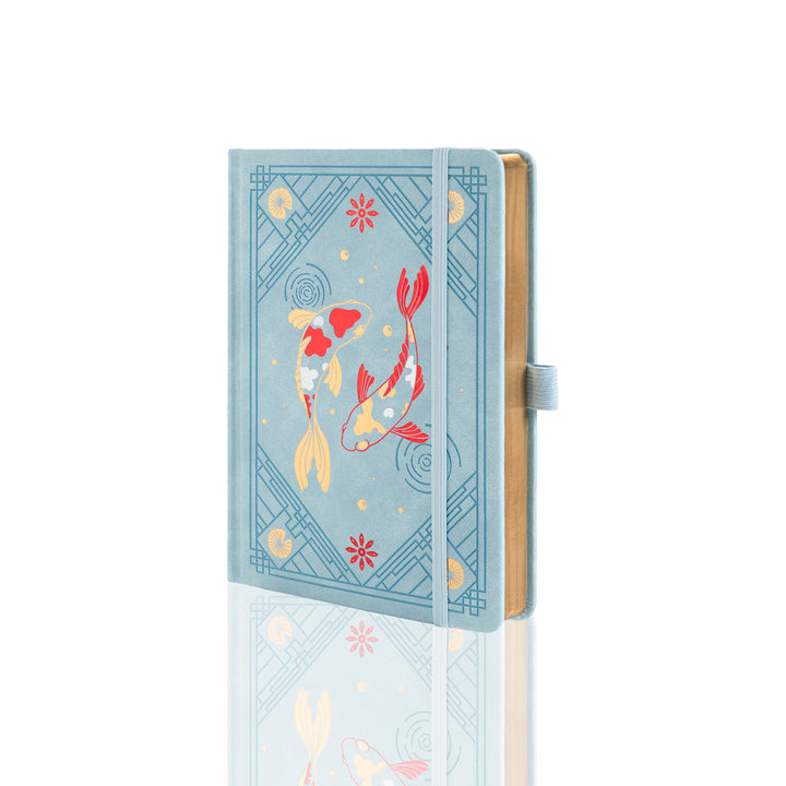 B6 Lotus &amp; Koi Notebook - Light Blue (Preorder, Ships August 25)