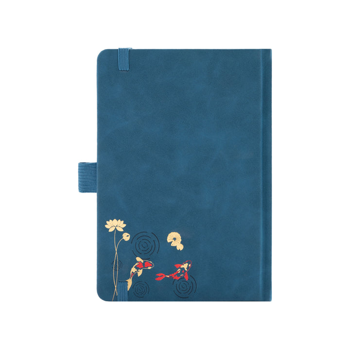 B6 Lotus &amp; Koi Notebook - Navy