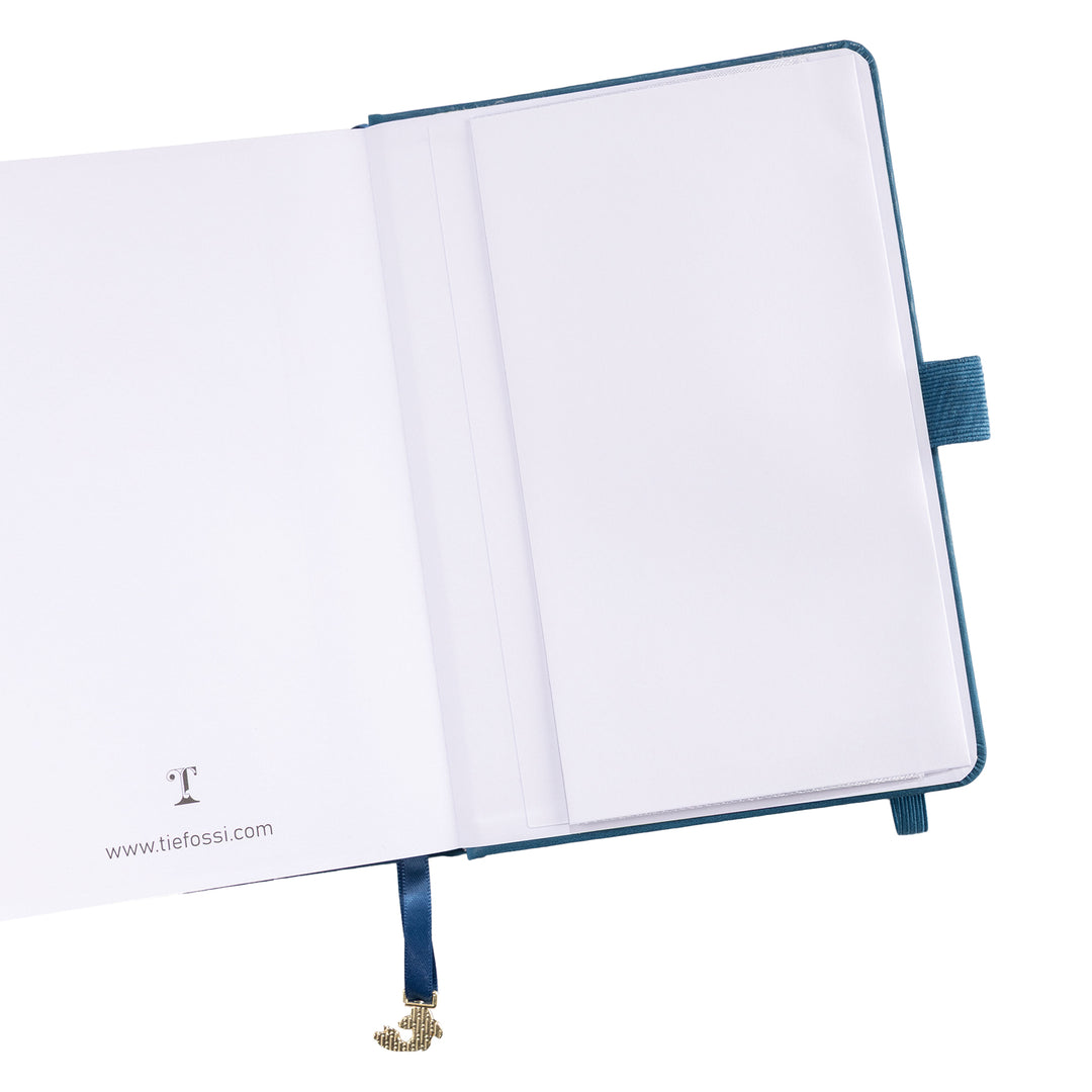 B6 Lotus &amp; Koi Notebook - Navy