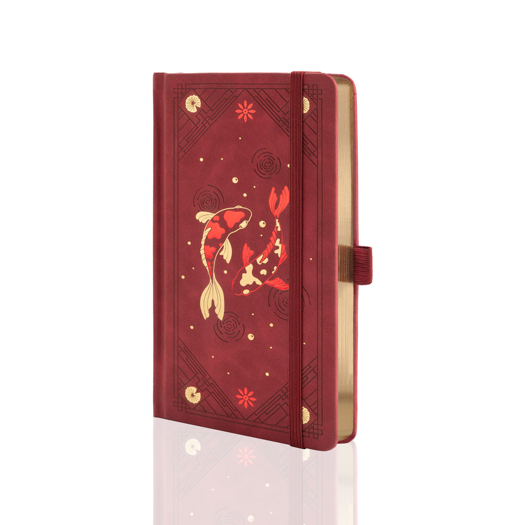 Lotus &amp; Koi Travelers Notebook - Red (Preorder, Ships August 25)