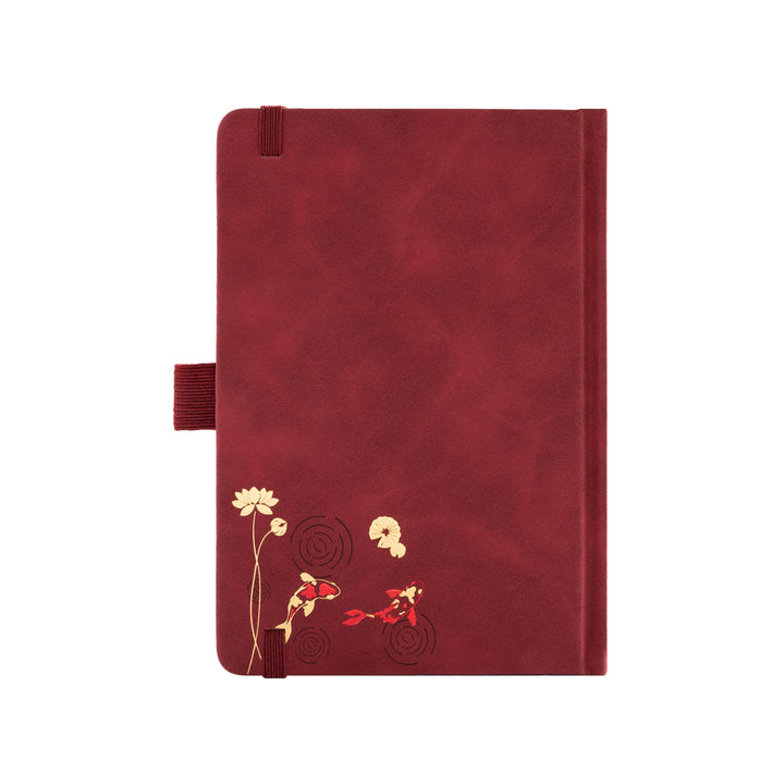 B6 Lotus &amp; Koi Notebook - Red