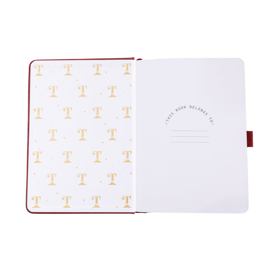 B6 Lotus &amp; Koi Notebook - Red