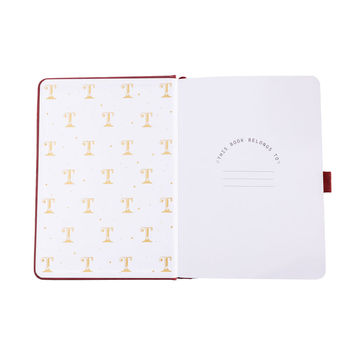 B6 Lotus &amp; Koi Notebook - Red