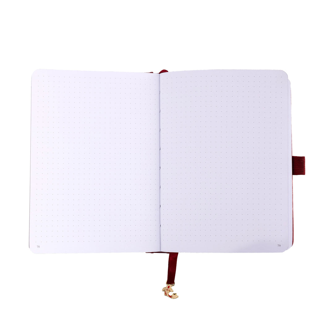 B6 Lotus &amp; Koi Notebook - Red