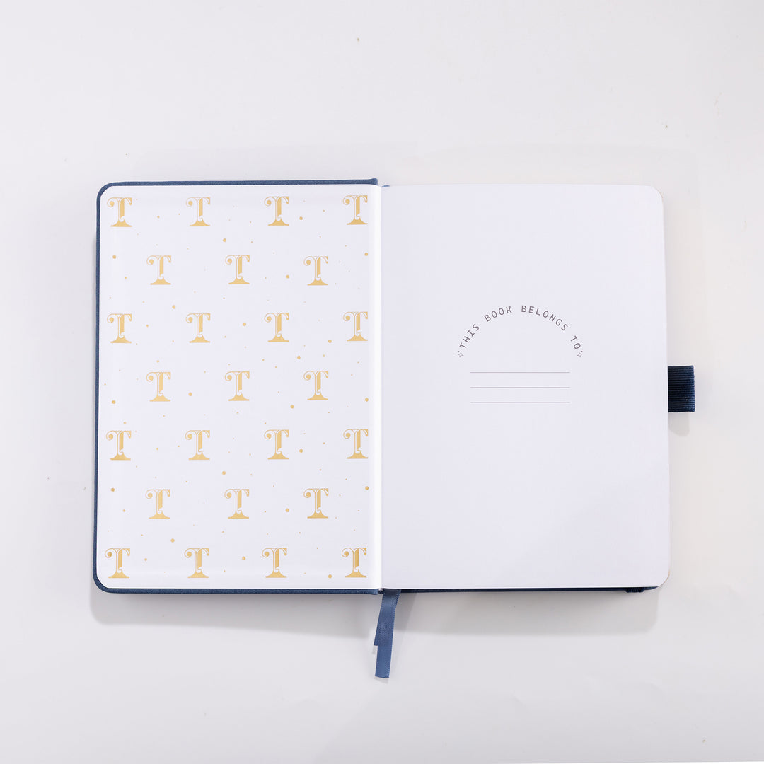B6 Moonlight Melody Notebook - Navy