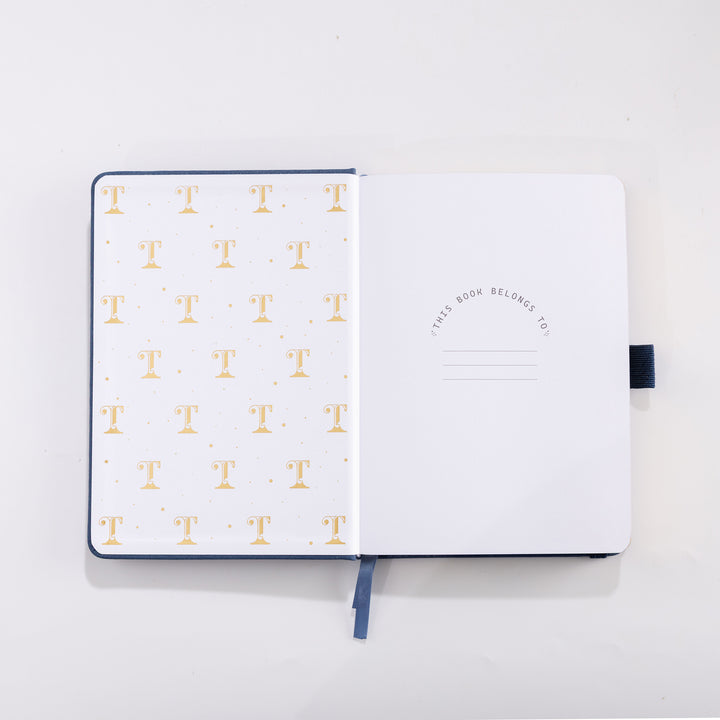 B6 Moonlight Melody Notebook - Navy