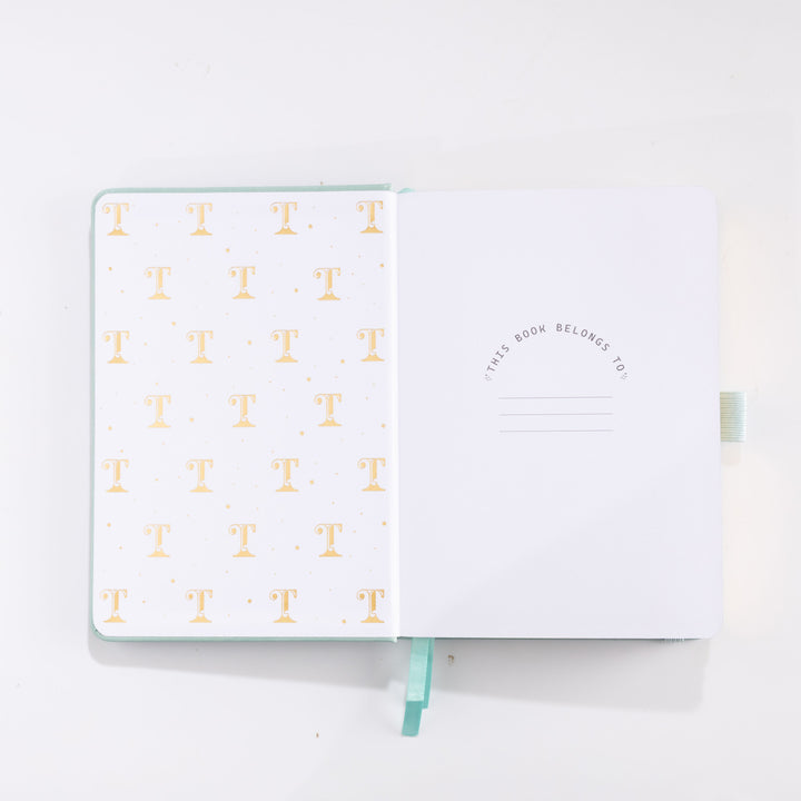 B6 Sakura &amp; Cat Notebook - Light Green