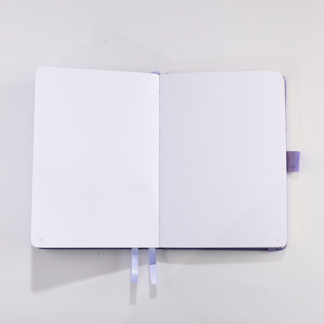 B6 Sakura &amp; Cat Notebook - Deep Purple