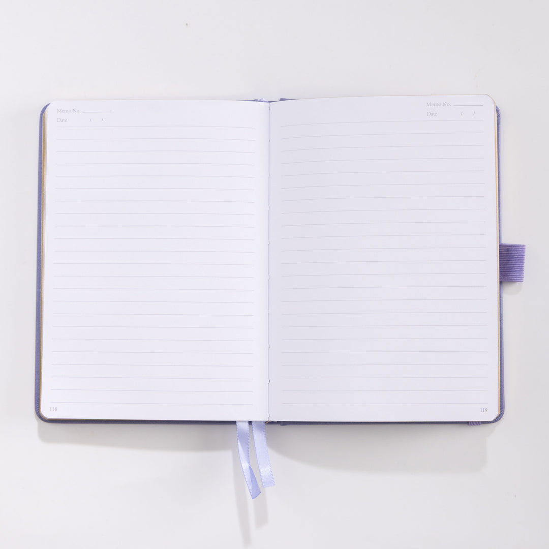 B6 Sakura &amp; Cat Notebook - Deep Purple