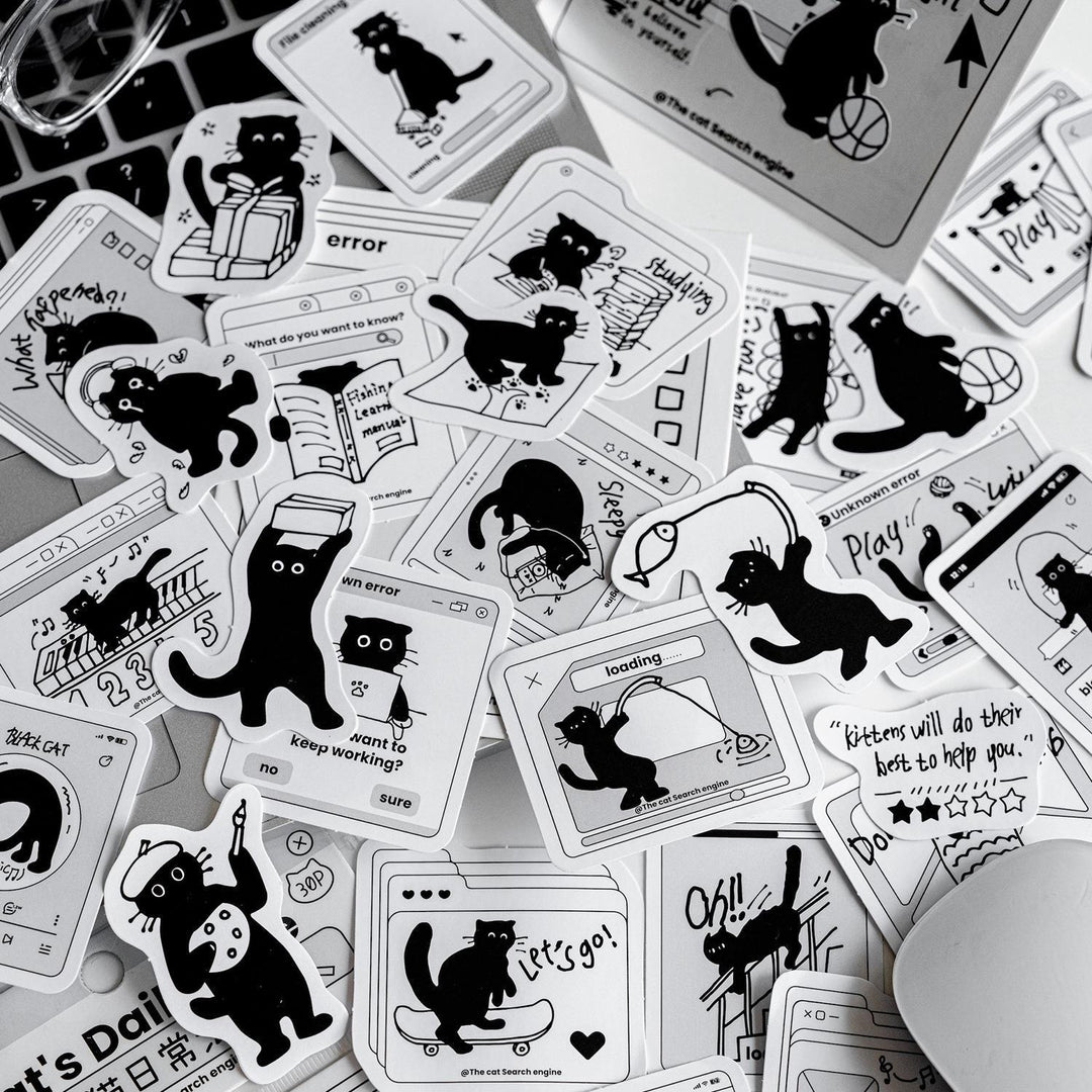 Black Cat Stickers