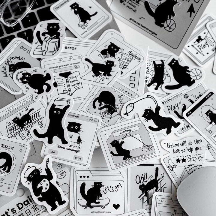 Black Cat Stickers