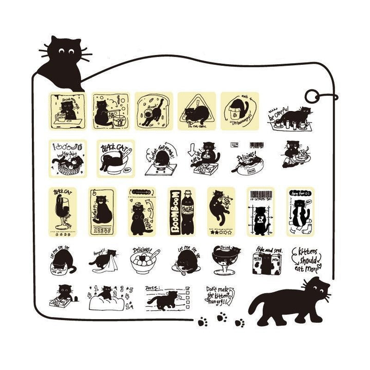Black Cat Stickers