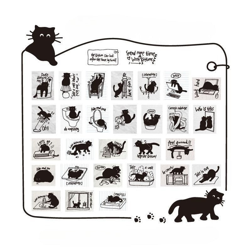 Black Cat Stickers