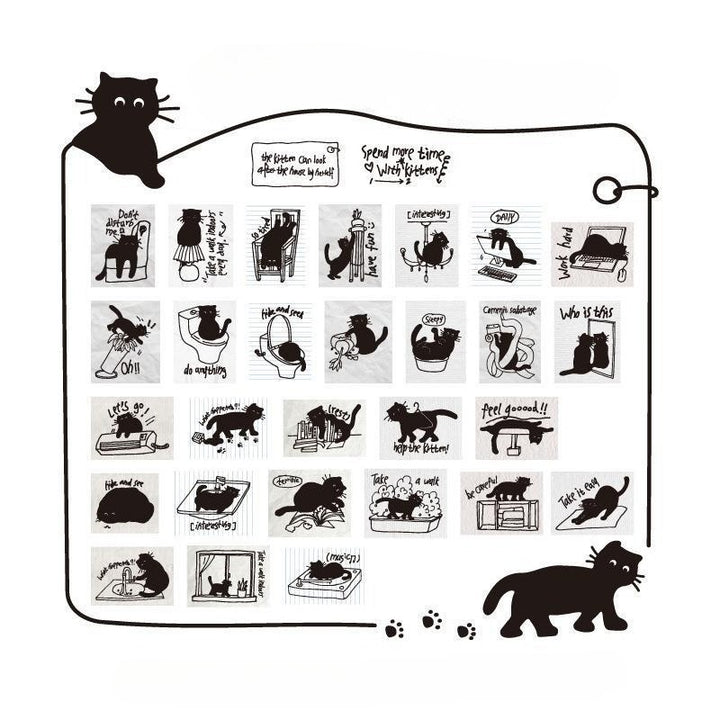 Black Cat Stickers