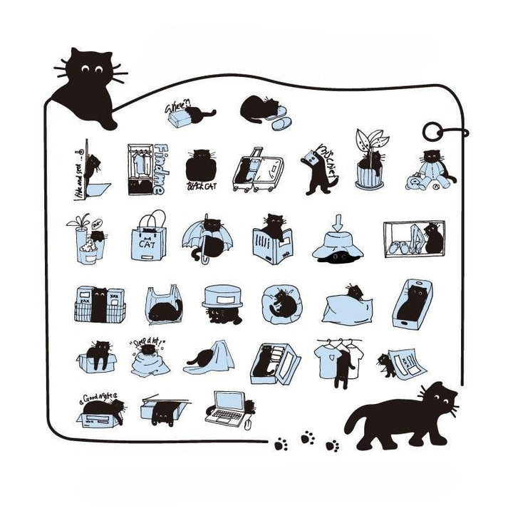 Black Cat Stickers