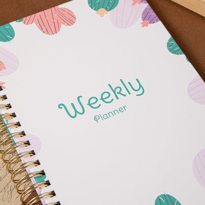 Cactus Weekly Planner - A5 - Pink