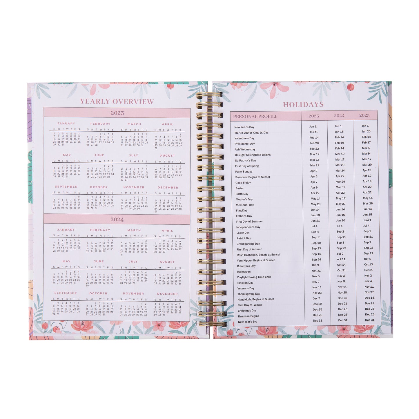 Cactus Weekly Planner - A5 - Pink