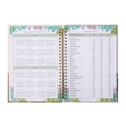 Cactus Weekly Planner - A5 -  Sand Yellow