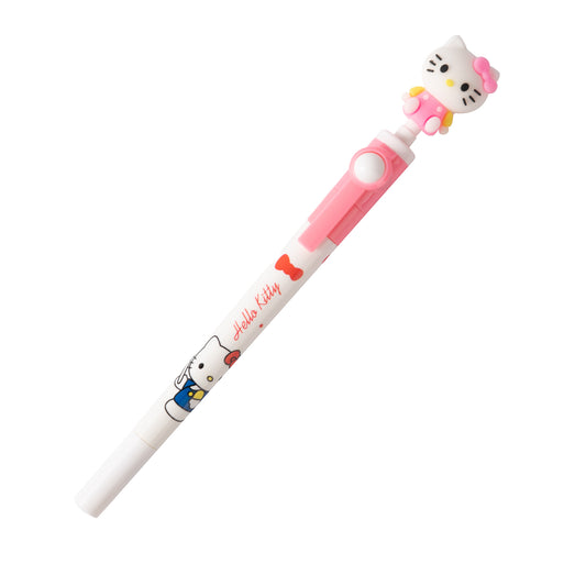 Cartoon Spinning Gel Pen - 0.5 mm - Hello Kitty - Pink