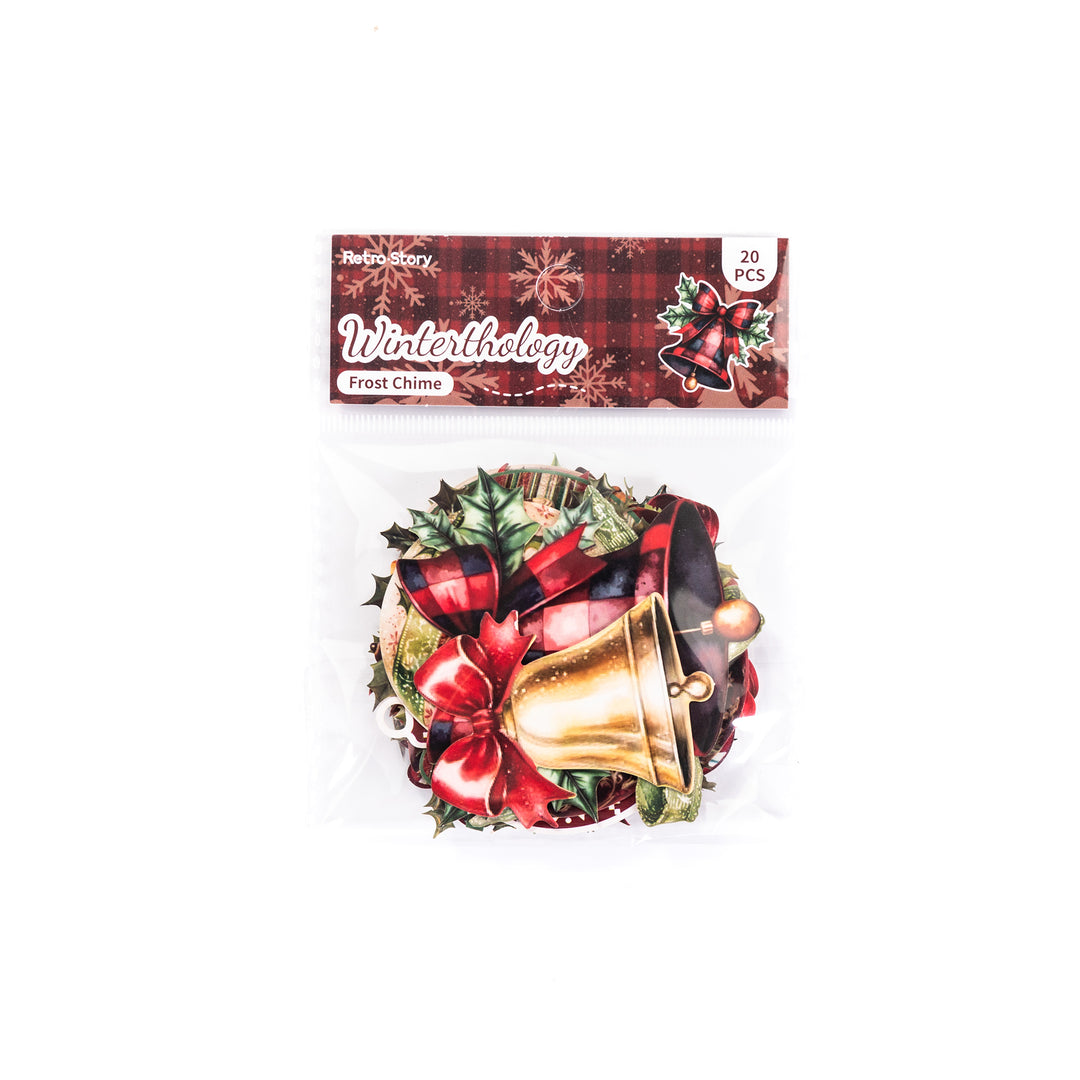 Christmas Frost Chime Stickers - 20 Pcs