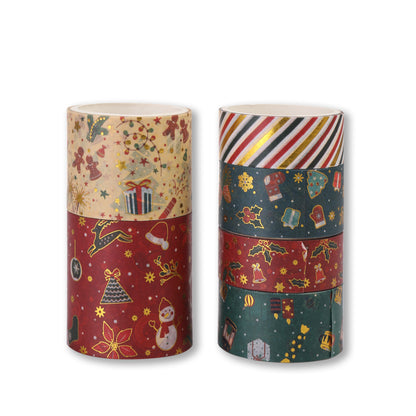 Christmas Red Washi Tape - Set of 6