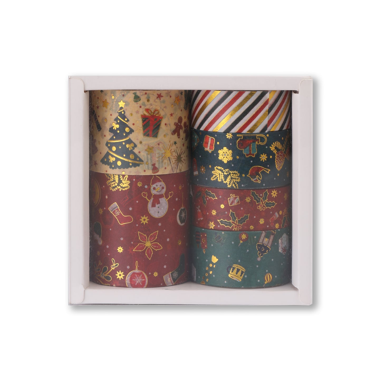 Christmas Red Washi Tape - Set of 6