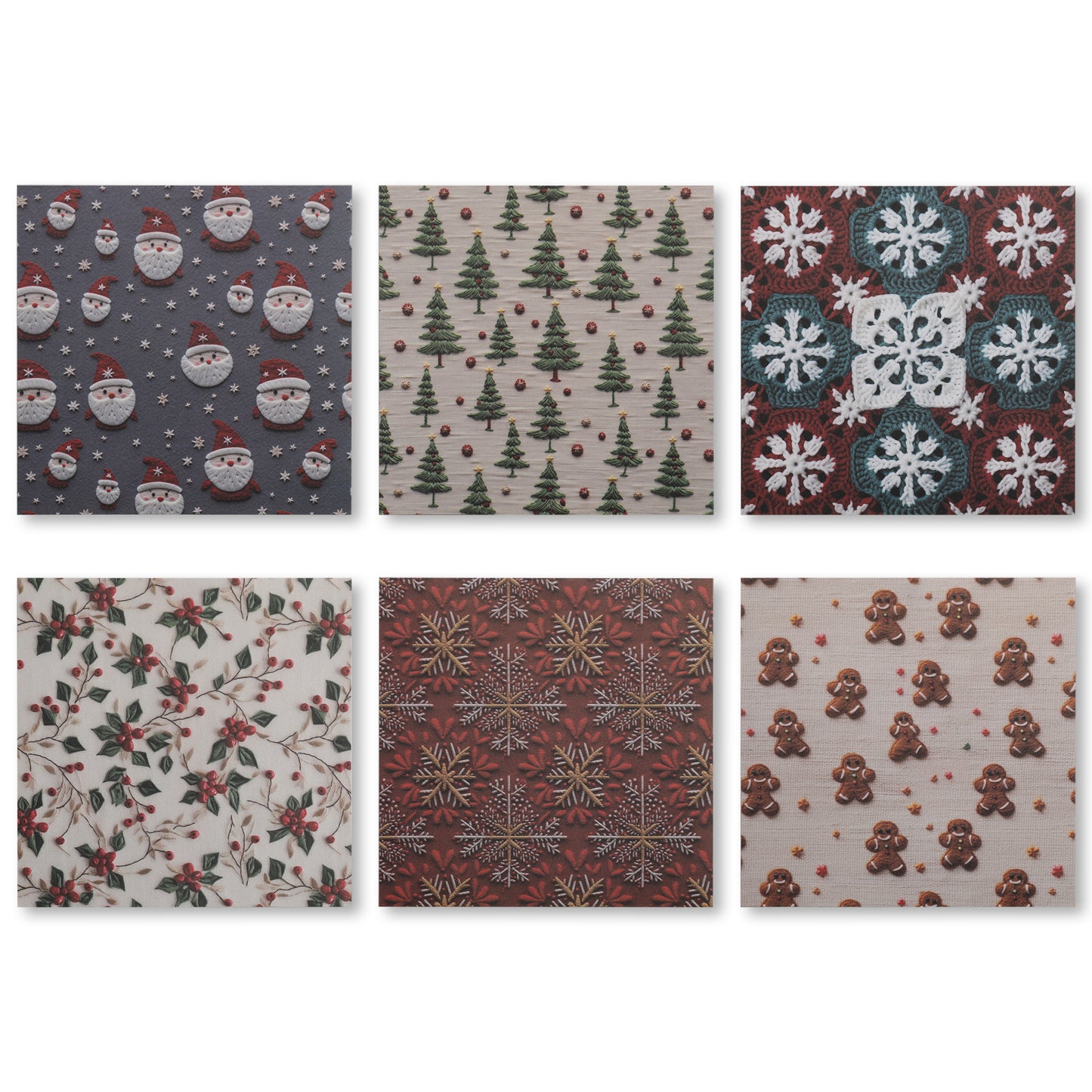 Christmas Time Scrapbook Paper - 12 Sheets