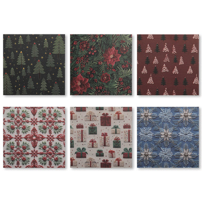 Christmas Time Scrapbook Paper - 12 Sheets