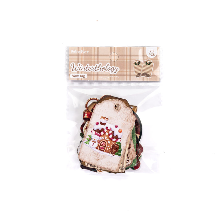 Christmas Vow Tag Stickers - 20 Pcs