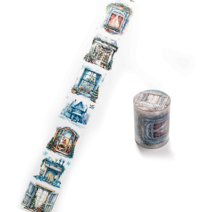 Christmas Warm Snowy Night PET Tape