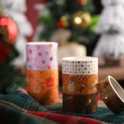 Christmas Yellow Washi Tape - Set of 6