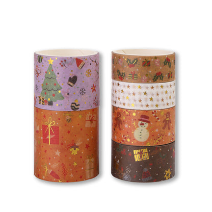 Christmas Yellow Washi Tape - Set of 6