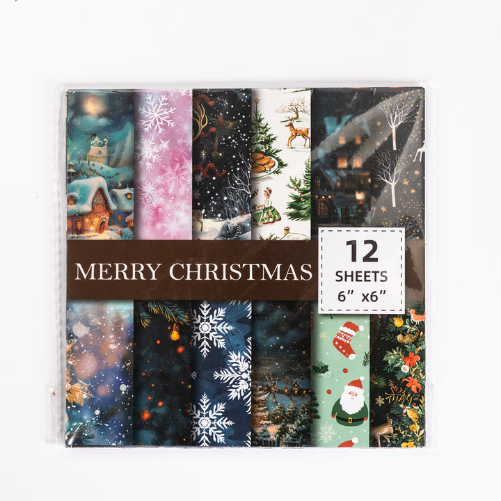 Christmas Ⅰ Scrapbook Paper - 12 Sheets