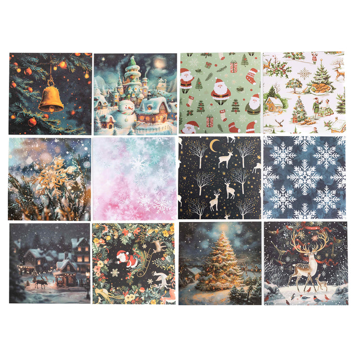 Christmas Ⅰ Scrapbook Paper - 12 Sheets