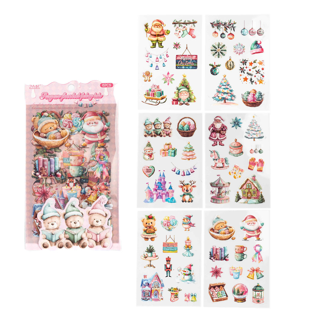 Christmas Snowy Night Stickers