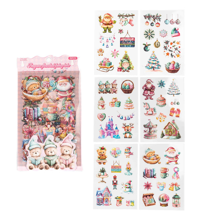 Christmas Snowy Night Stickers