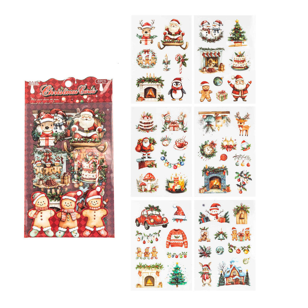 Christmas Snowy Night Stickers