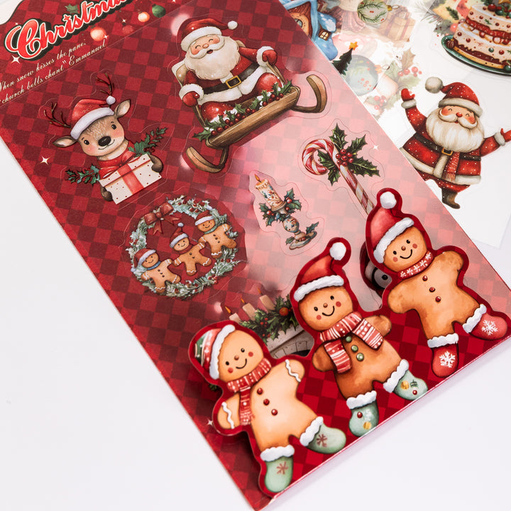Christmas Snowy Night Stickers