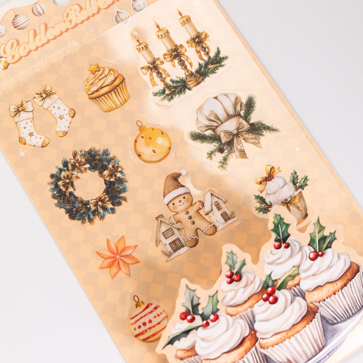 Christmas Snowy Night Stickers