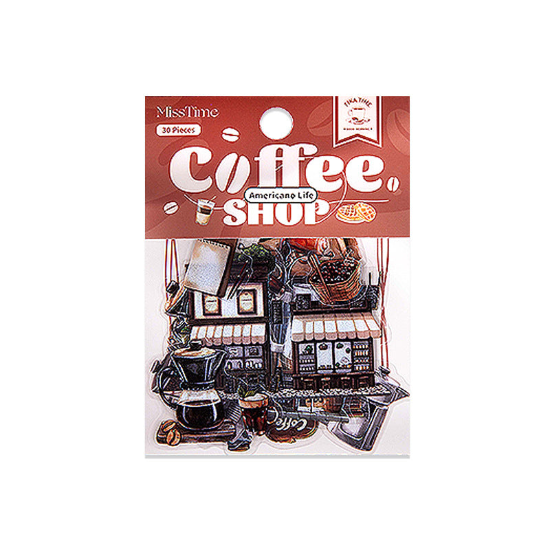 Coffee Shop PET Stickers