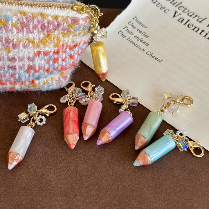 Crayon Lobster Clasp Keychain