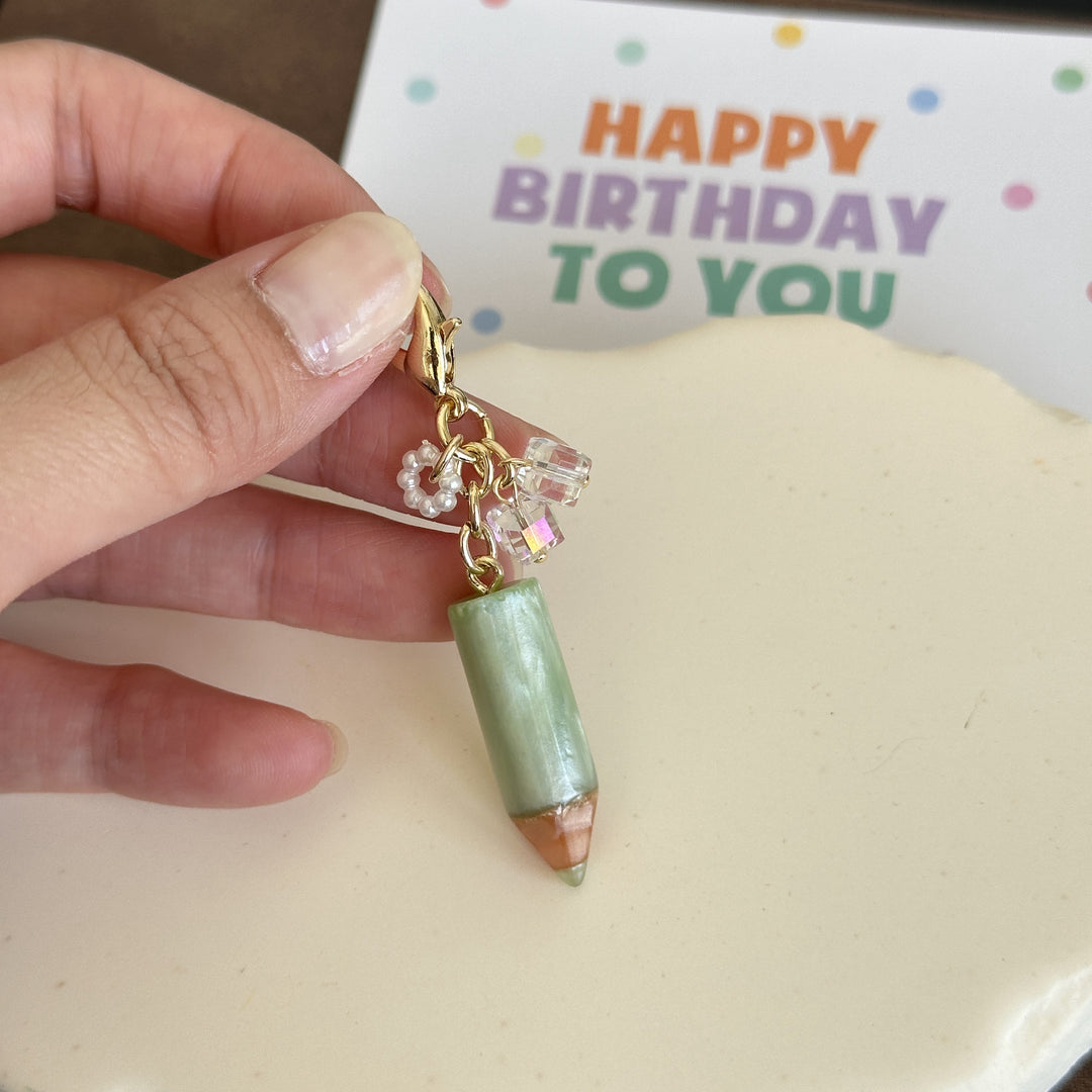 Crayon Lobster Clasp Keychain