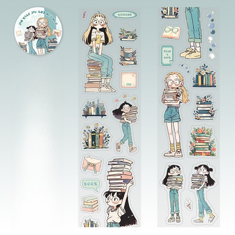 Cute Girls Die-cut PET Tape