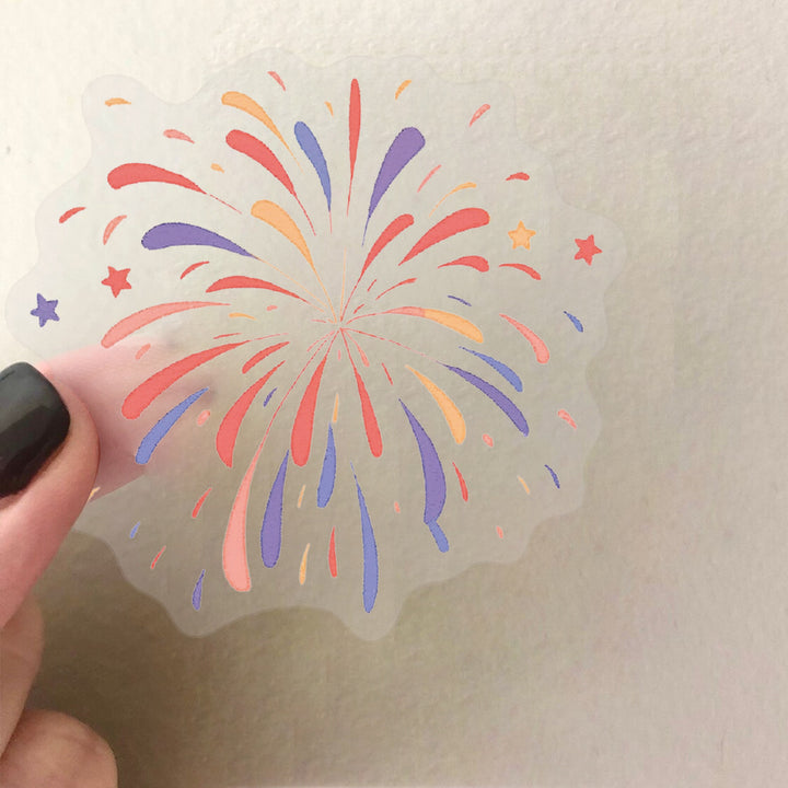 Dazzling Fireworks Stickers - 50 Pcs