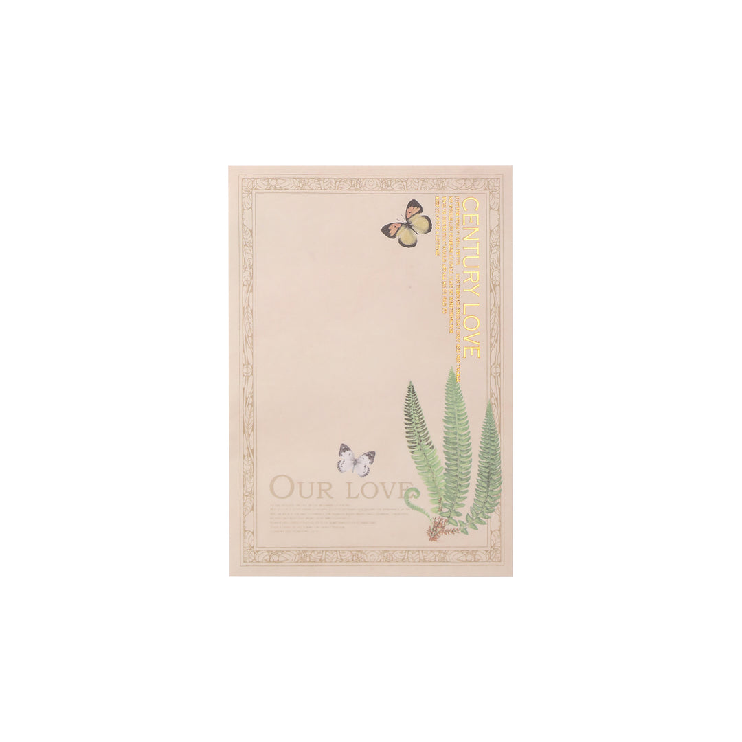 Diary of Old Times Gilded Collage Book - Ferns - 36 Sheets
