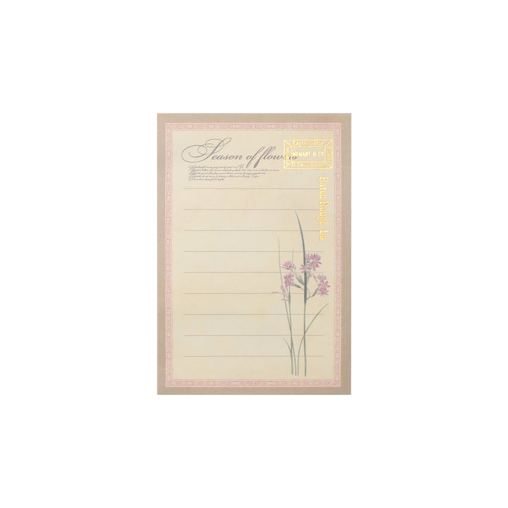 Diary of Old Times Gilded Collage Book - Flowers - 36 Sheets